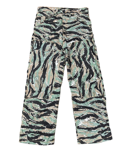 (Men's)Orange Ecstasy painter pants (Tiger stripe)