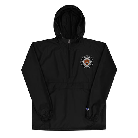 Team Terrible Embroidered Champion wind/water resistant packable jacket