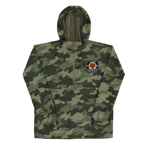 Team Terrible Embroidered Champion wind/water resistant packable jacket